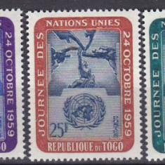 DB1 Togo 1959 Ziua ONU 5 v. MNH