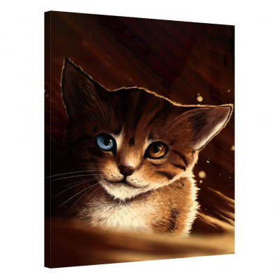 Tablou Canvas, Tablofy, Kitty-Cat, Printat Digital, 90 &amp;times; 120 cm foto