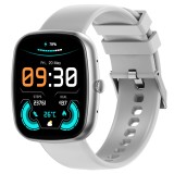 SMARTECH SmartWatch cu 3 Curele: Gri, Rose, Negru, Calculator, Moduri Sport, Calorii, Apel Bluetooth, Alarma, Ciclu Menstrual, Monitorzare Ritm Cardia