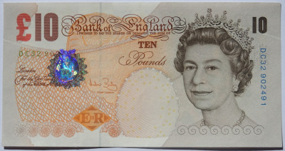 Bancnota Anglia 10 Pounds (2004) - P359c UNC- foto