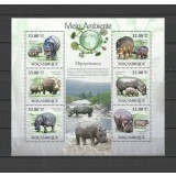 MOZAMBIC 2010 FAUNA ANIMALE SALBATICE HIPOPOTAMI