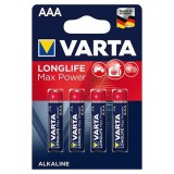 BATERIE ALCALINA LR03 MAX POWER VARTA BL 4BUC - VAR-4703