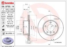 BREMBO 09.9750.11 PRIME LINE - UV Coated Disc frana