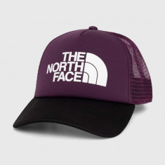 The North Face sapca culoarea violet, cu imprimeu, NF0A3FM3V6V1