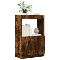 Gossi dulap inalt, stejar fumuriu, 63x33x100 cm, lemn prelucrat