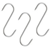 Set trei Carlige afumatoare carne , macelarie DEPOX&reg; , 16 cm , metal