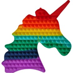 Jucarie Pop It Now &amp;amp; Flip It, Unicorn Urias, Silicon Multicolor foto