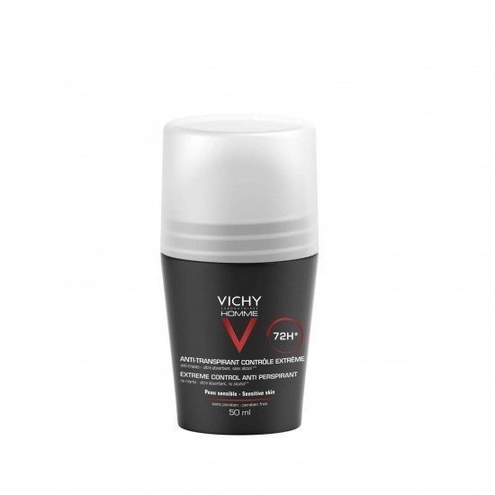 VICHY Homme 72HR Deodorant Anti-perspirant Extreme Control Roll-On 50ml