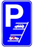 Reverse parking only sign
