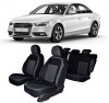 Huse Scaune Auto Audi A4 B8 (2009-2016), Bancheta Fractionata + Cotiera, Compatibil Airbag, Set Complet, Umbrella