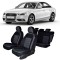 Set huse scaune dedicate Audi A4 B8 2009-2016 ( Bancheta fractionata+husa cotiera)