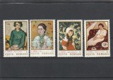 ROMANIA 1986 LP 1151 REPRODUCERI DE ARTA N. TONITZA SERIE MNH