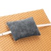 Perna Sezlong Jemidi Gri 30x20cm Bumbac/Poliester, Umplutura Elastica, Husa Detasabila, Scaun Gradina, Calatorie