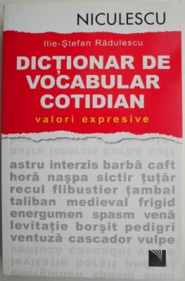 Dictionar de vocabular cotidian (Valori expresive) &amp;ndash; Ilie-Stefan Radulescu foto