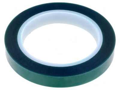 Bandă electroizolantă verde 15mm x 66m silicon foto
