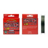 FIR TEXTIL POKEE FIGHTING X 8 MOSS GREEN-CARP LEADER 0.30mm 130 m