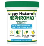 Supliment sinbiotic pentru c&acirc;ini și pisici Doggy Naturals Nephromax, suport renal, 36 miliarde UFC, 120 capsule