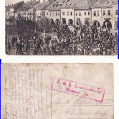 Bistrita - Nasaud - Piata-cenzura militara WWI, WK1,rara