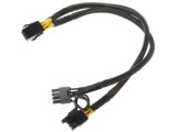 Cablu Active, adaptor alimentare placa video pci-e 6 pini mama la 2 x 6+2pini tata, multiplicator/ prelungitor spliter/splitter pcie 8 pini, extensie