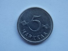 5 MARKKAA 1955 FINLANDA foto