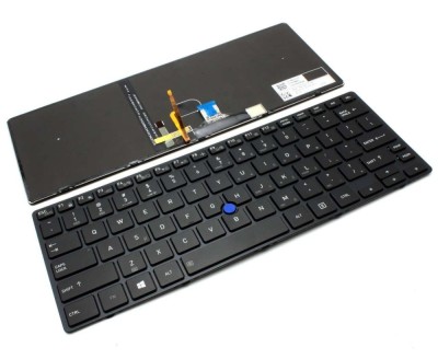 Tastatura Toshiba G83C000J75US iluminata backlit, TBM16N33USJ356 iluminata backlit, Tecra X40-D iluminata foto