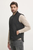 Pepe Jeans vesta MANU barbati, culoarea negru, de tranzitie, PM403069