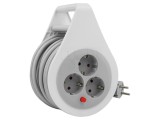 Cablu Alimentare PLASTROL 3x1,5mm&sup2; Schuko 10m PVC Alb W-72019 13,9A