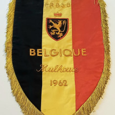 Fanion brodat (vechi - 1962) - Federatia de Baschet din BELGIA