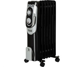 Calorifer electric Hausberg HB-8900NG, 1500 W, 7 elementi, 3 nivele de putere, termostat reglabil foto