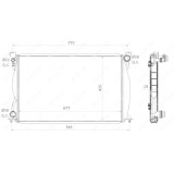 Radiator racire motor Nrf 58359