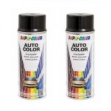 Cumpara ieftin Pachet 2 x Vopsea spray auto Dupli Color negru nacre metalizata 350ml
