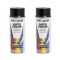 Pachet 2 x Vopsea spray auto Dupli Color negru nacre metalizata 350ml