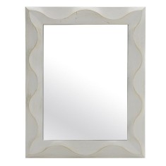 Oglinda de perete Antique White-Gold 75 cm