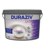 Vopsea Latex Ultralavabila Alba Pentru Interior, Duraziv Satin Expert, 10L / Palet 30 Bucati