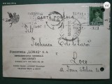 Romania Regala ,carte postala ROMANIA , corespondenta Forestiera ,,LOMAS,, catre Tehnica Edilitara , interesanta
