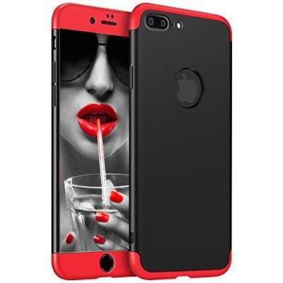 Husa telefon Apple Iphone 7 Plus ofera protectie Subtire 3in1 Lux Design Red-Black foto