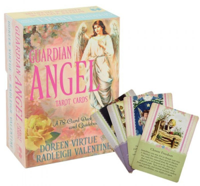 Guardian Angel,DOREEN VIRTUE,78Carti TAROT+carte,ORIGINAL,ed lux(AURII)-SIGILAT foto