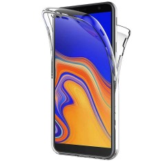 Husa Full TPU 360&deg; (fata + spate) pentru Samsung Galaxy J4 Plus (2018), Transparent