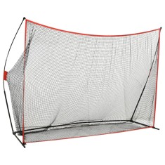 vidaXL Plasă de lovituri pentru golf, 356x92,5x215 cm, metal