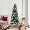 VidaXL Brad de Crăciun artificial cu 300 LED Verde 76 x 76 x 180 cm 3395823