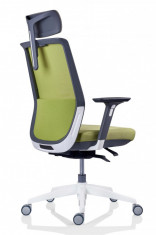 Scaun ergonomic rotativ TESLA Mesh PDH verde foto