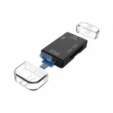 Cititor de Card OTG 6 in 1 cu USB 3.0 Micro Tip C TF SD Card 2H036 XXM