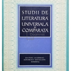 I. C. Chitimia - Studii de literatura universala si comparata (editia 1971)