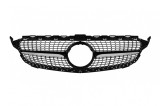 Grila crom/neagra cu diamant, potrivita pentru Mercedes C-Class W205 sedan, S205 break, C205 coupe 2014-2018 fara deschidere pentru camera Performance