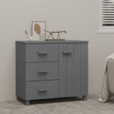 Servantă &bdquo;HAMAR&rdquo;, gri &icirc;nchis, 90x40x80 cm, lemn masiv de pin