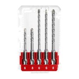 Set Burghie SDS Plus Beton 9 buc AKDL30906 &ndash; 6-16mm, 110-160mm, Burghie pentru Rotopercutor, Zidarie si Beton