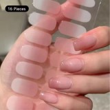 Stickere autoadezive pentru unghii - ombre, natural