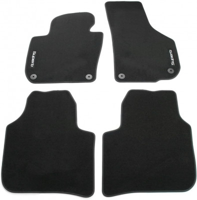 Set Covorase Mocheta Auto Fata + Spate Oe Skoda Superb 2 2008-2015 3T1061404 foto