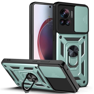 Husa pentru Motorola Edge 30 Ultra - Techsuit CamShield Series - Green foto
