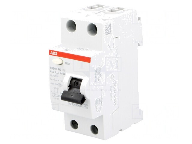 &Icirc;ntrerupător diferențial 63A 30mA 2P 230V